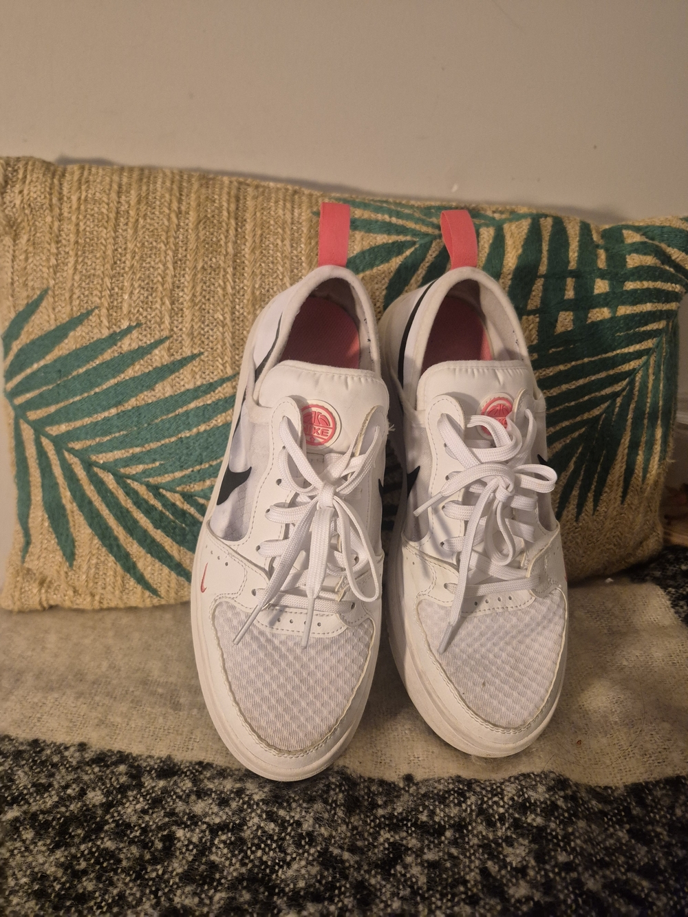 Nike Court Vision Alta TXT Womens Shoes Size 10 White Pink CW6536-103